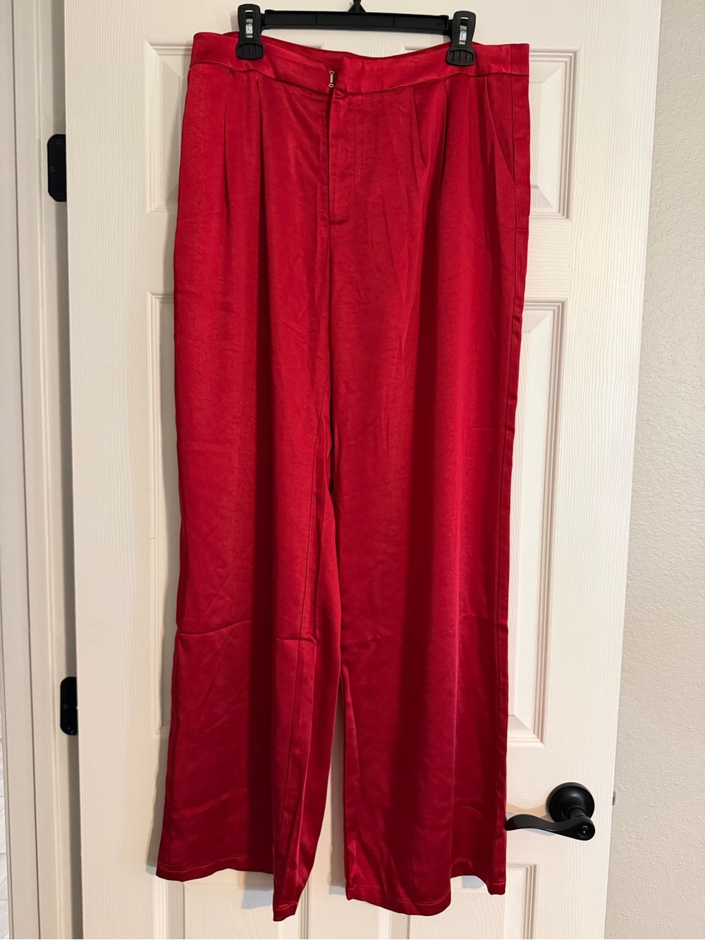Fashion Nova Low Rise Wide Leg Satin Pants